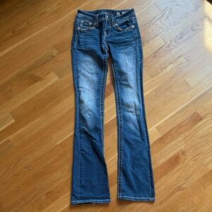 ORIGINAL MissMe Angelic Wings Low Rise Bootcut Jeans